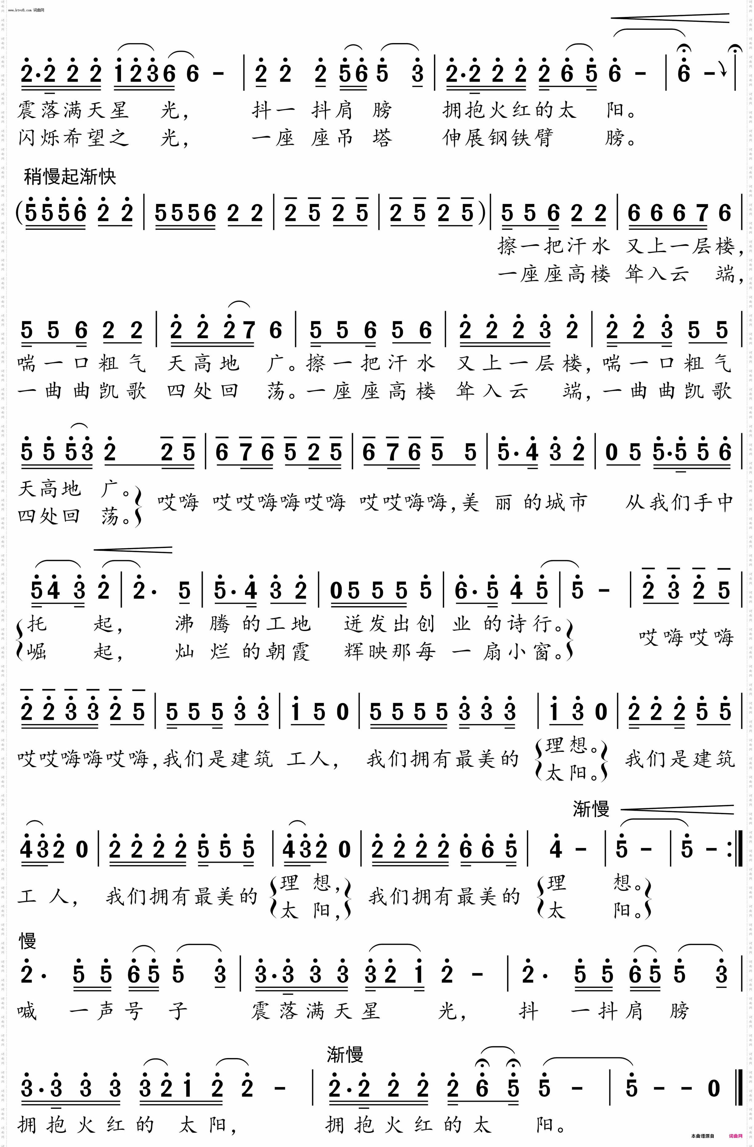 我们是建筑工人