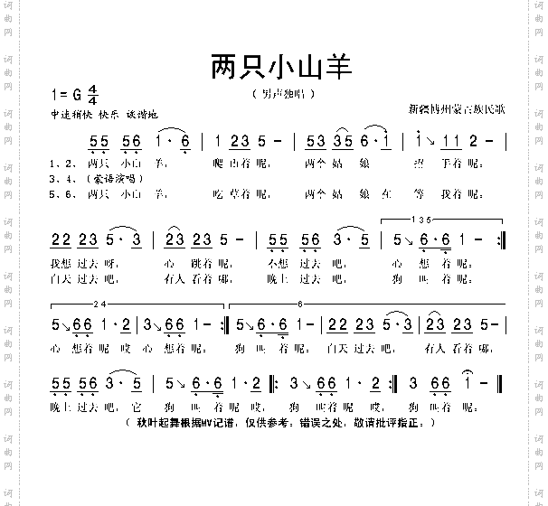 两只小山羊