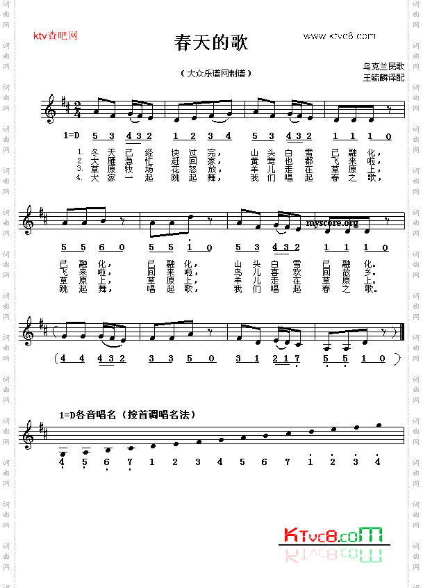 春天的歌