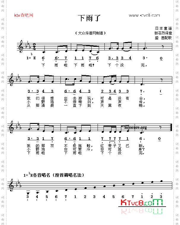 下雨了