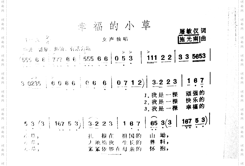 幸福的小草