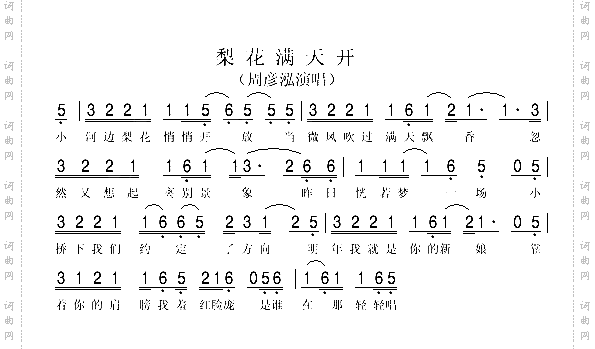 梨花满天开
