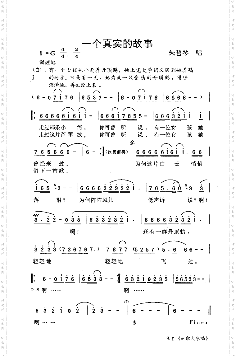 一个真实的故事