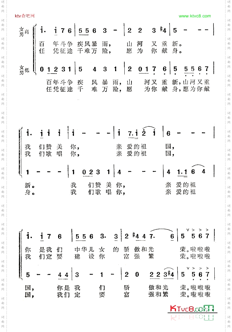 祖国在前进_获奖歌曲，谷建芬作品6