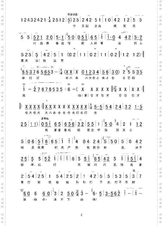 打不尽豺狼决不下战场