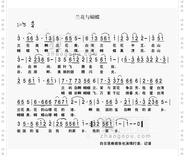 兰花与蝴蝶