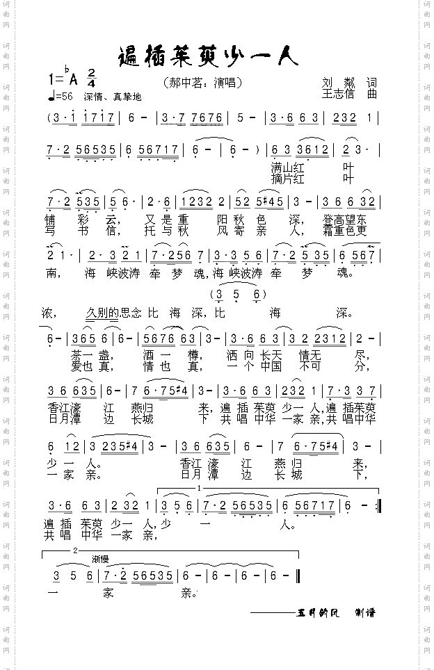 遍插茱萸少一人