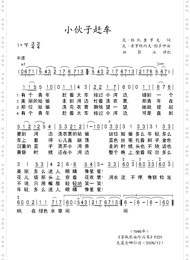 小伙子赶车
