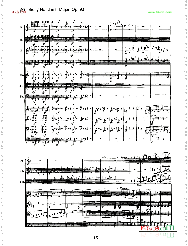 F大调第八交响曲Op.93第一乐章二