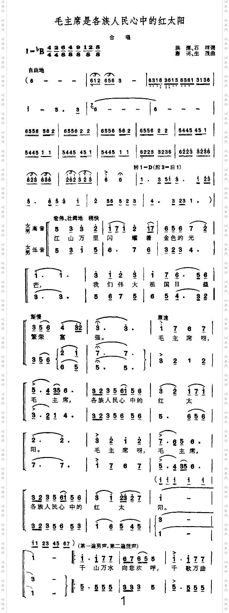 毛主席是各族人民心中的红太阳1