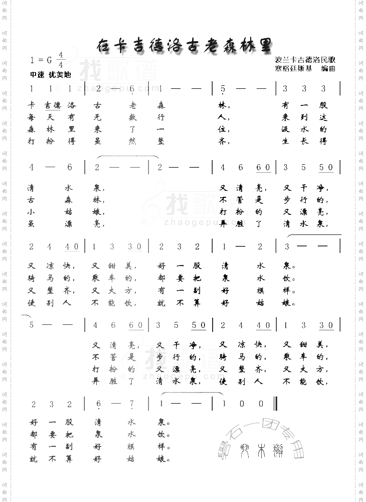 在卡吉德洛古老森林里