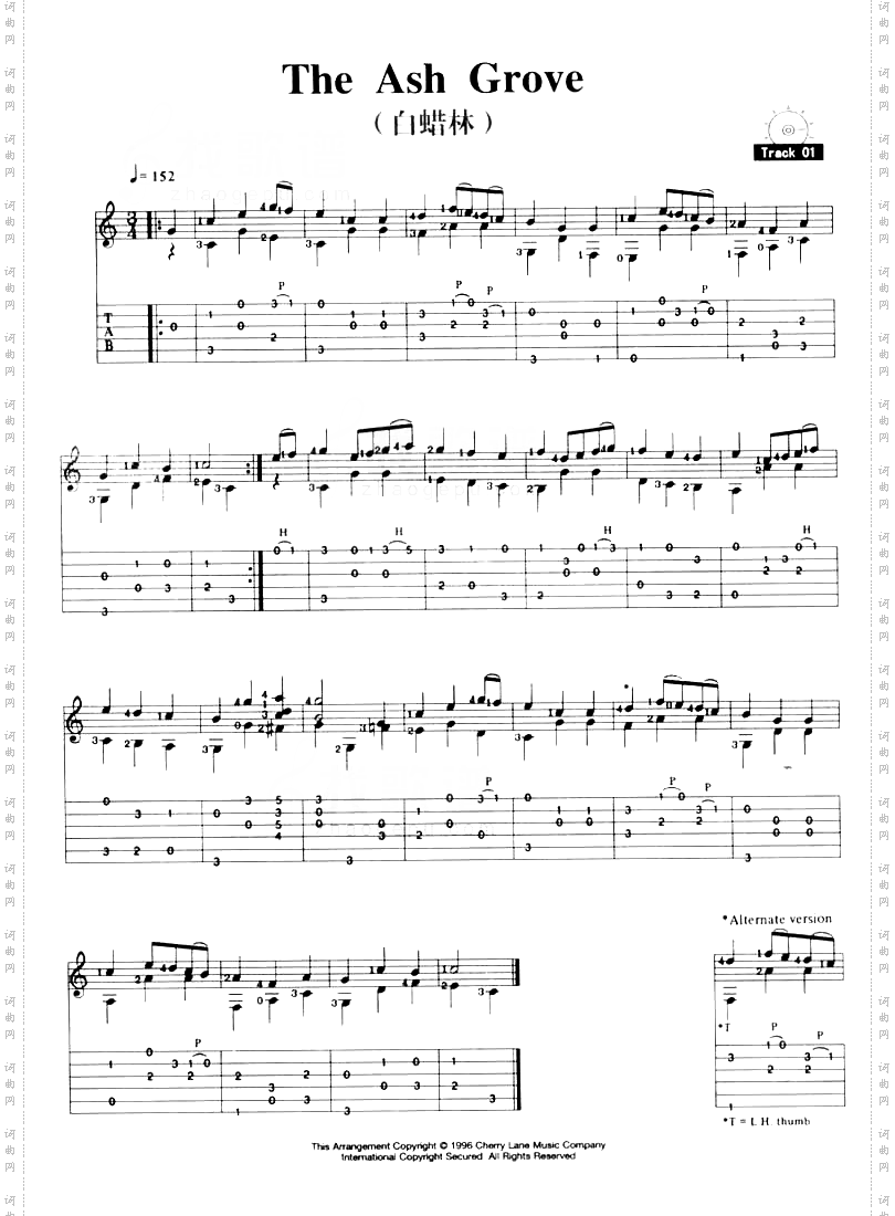 TheAshGrove吉它曲谱
