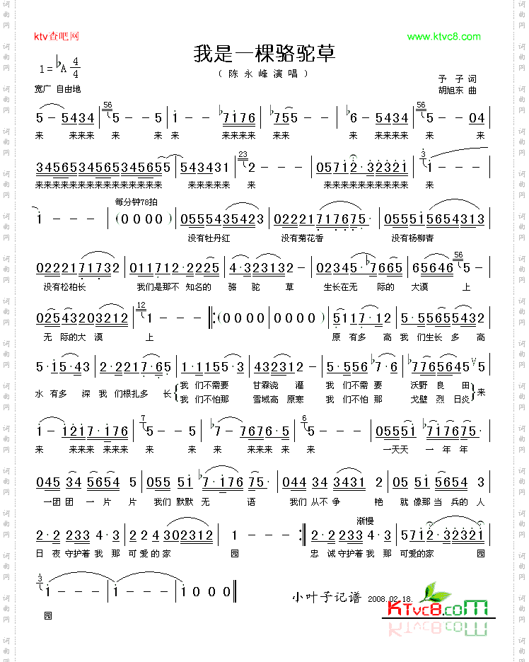 我是一棵骆驼草