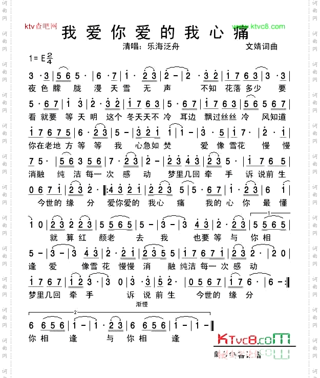 我爱你爱的我心痛