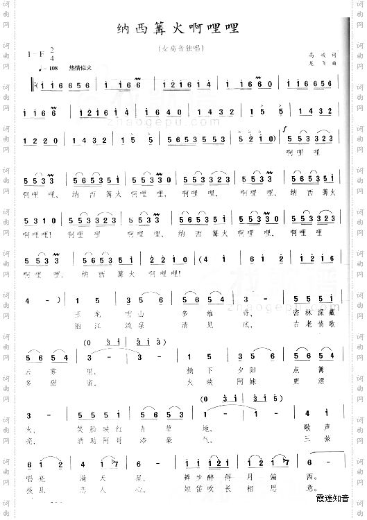 纳西篝火啊哩哩[完整版]