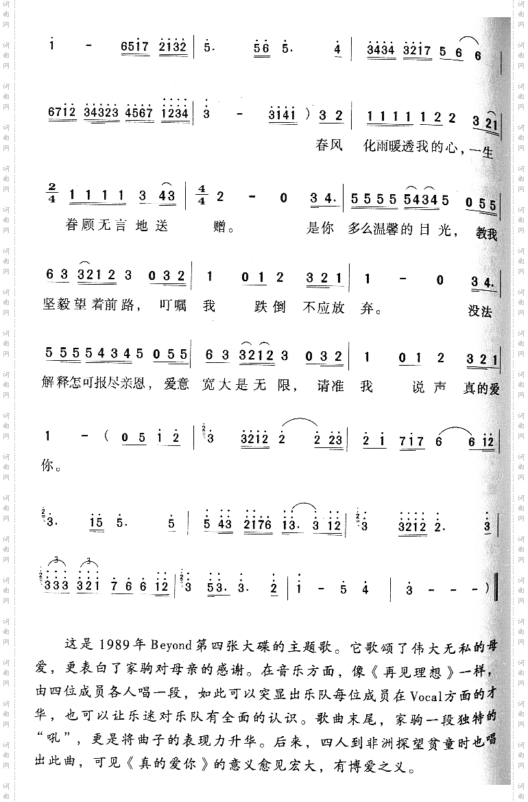 真的爱你