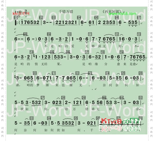 千错万错《再见阿郎》