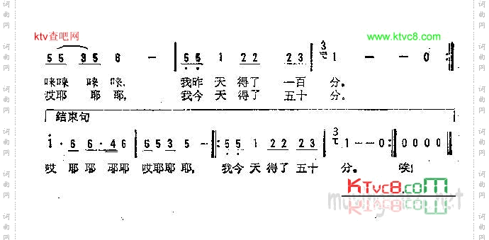 一百分和五十分