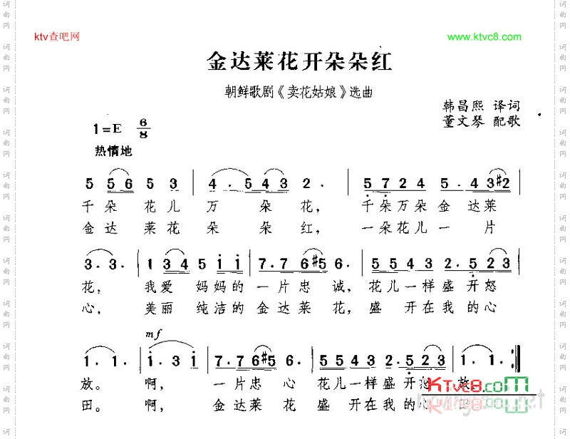 金达菜花开朵朵红