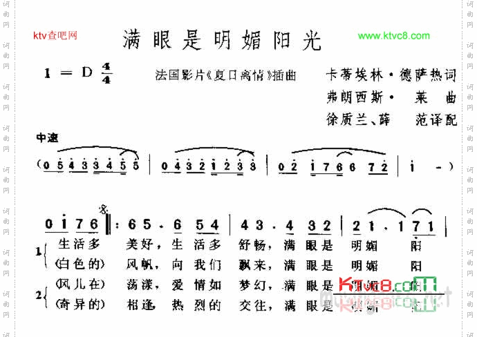 满眼是明媚阳光