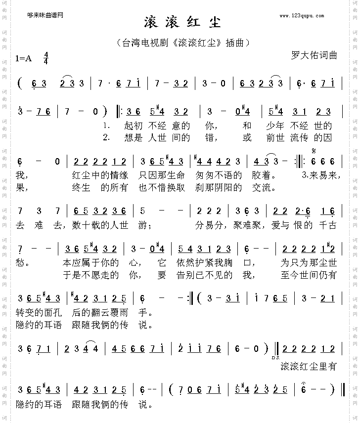 滚滚红尘陈淑桦、罗大佑