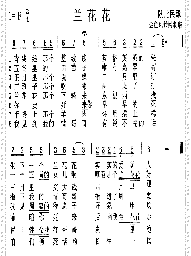 兰花花