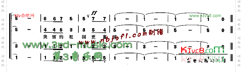 天山牧民把歌唱[合唱曲谱]