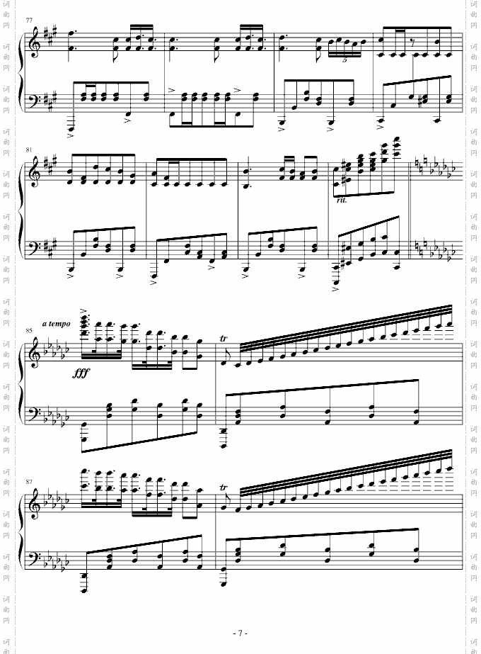 降G大调华丽波兰舞曲