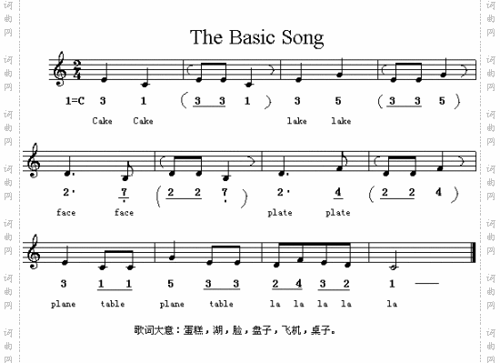 TheBasicSong英文儿童歌