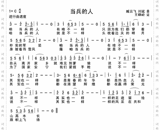 当兵的人---可听