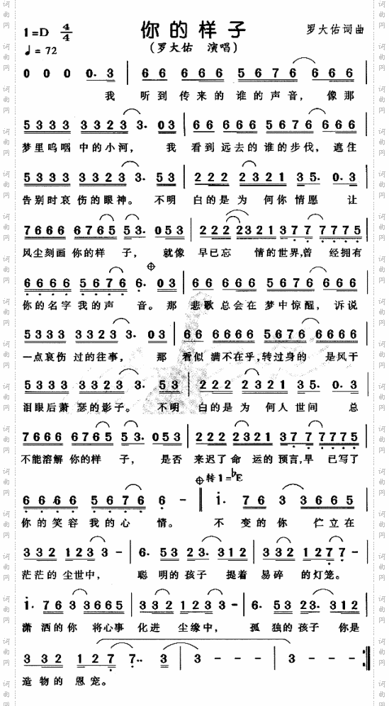你的样子
