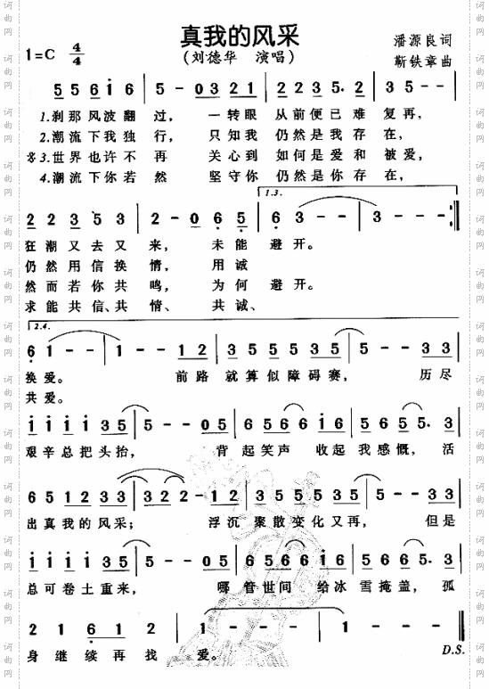 真我的风采