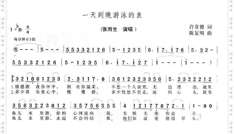 一天到晚游泳的鱼