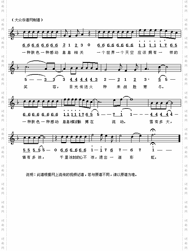 雪中送暖香港百名艺人关爱内地灾民集体演唱的歌曲