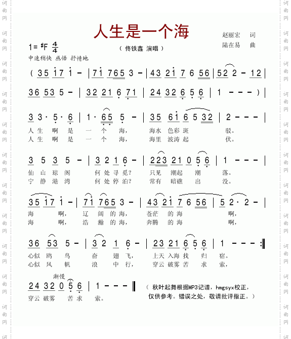 人生是一个海