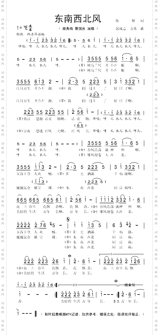 东南西北风