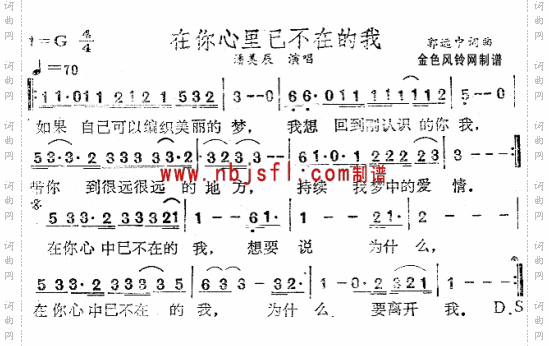 在你心里已不在的我