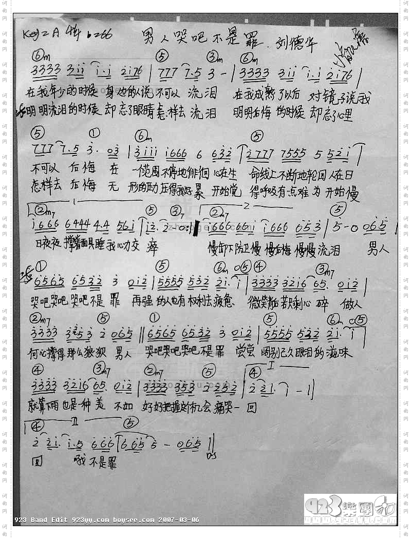 刘德华-男人哭吧不是醉