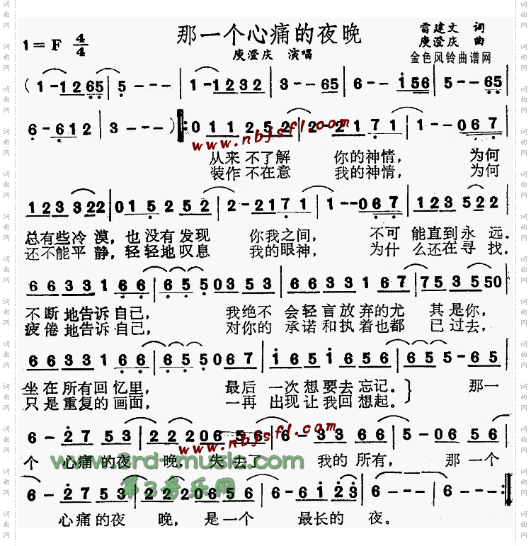 那一个心痛的夜晚