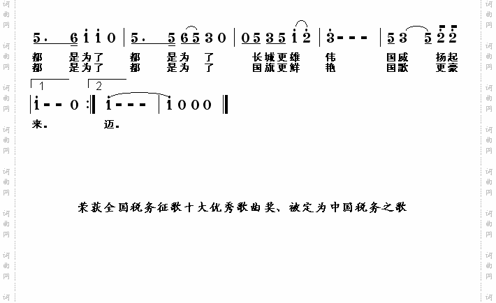 中国税务之歌