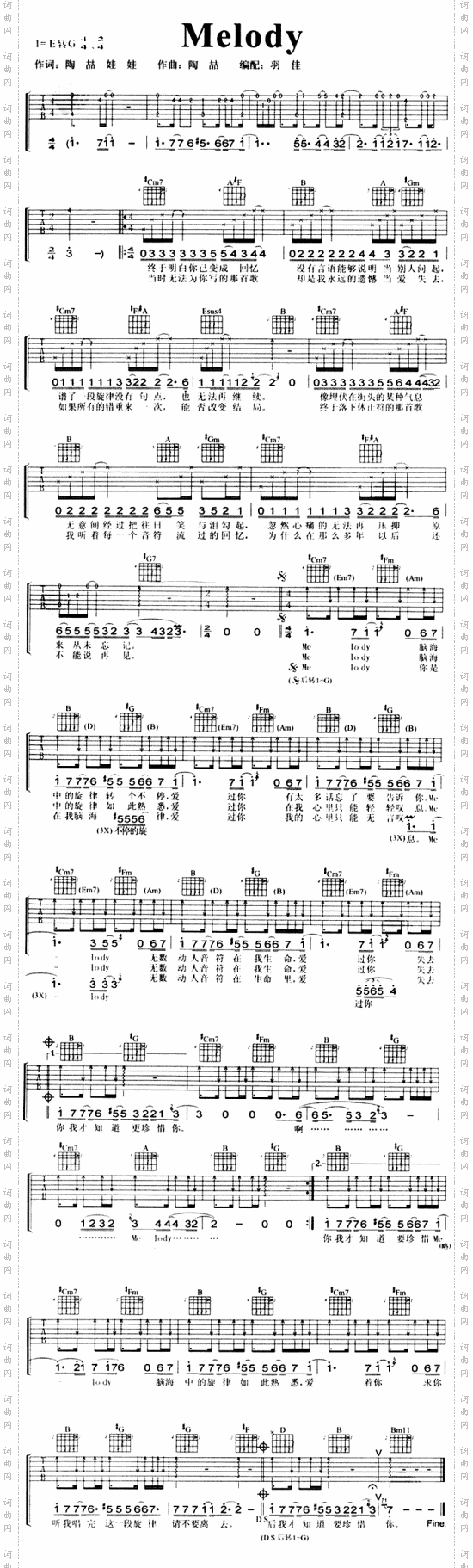 melody陶喆2份