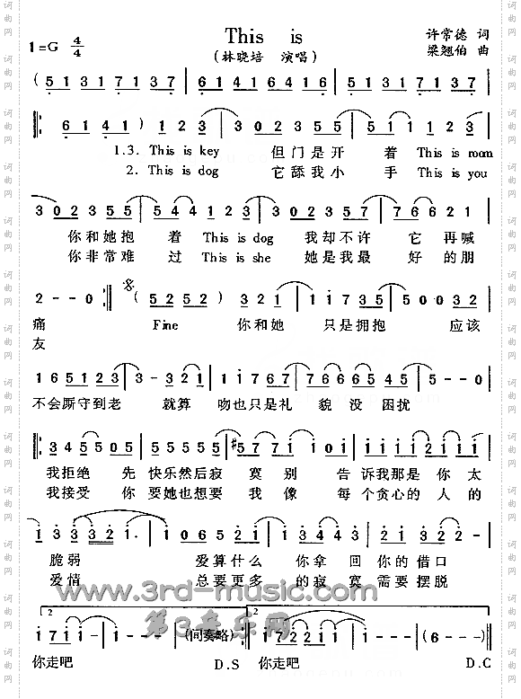 Thisis[简谱]