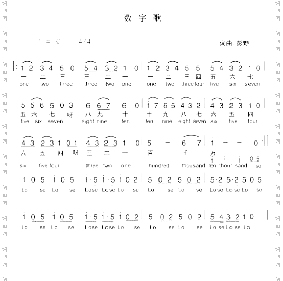 数字歌