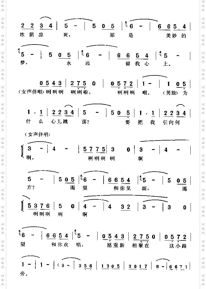 相聚在这小路旁