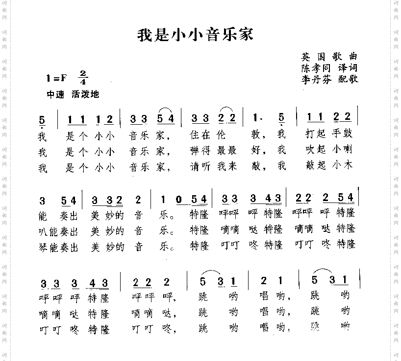我是小小音乐家
