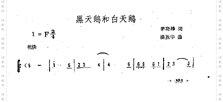 黑天鹅和白天鹅