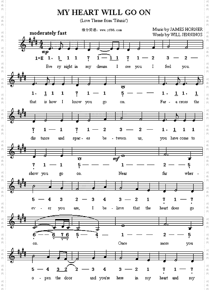 Myheartwillgoon我心永恒