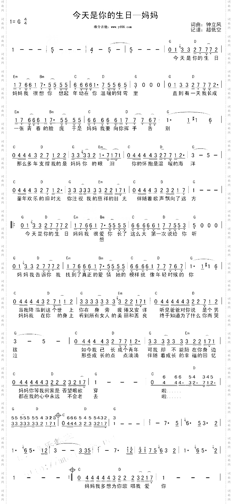 今天是你的生日妈妈