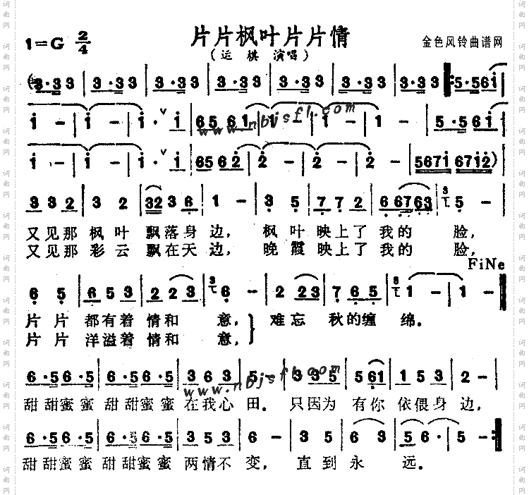 片片枫叶片片情