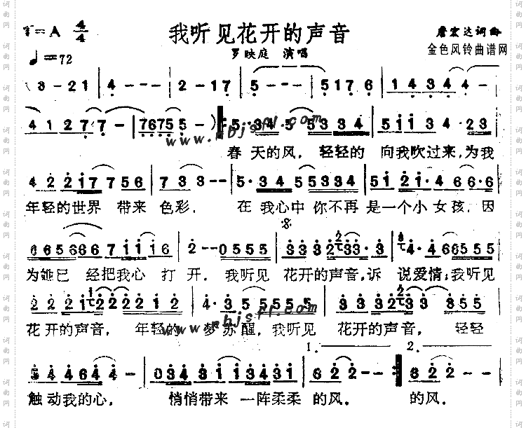 我听见花开的声音